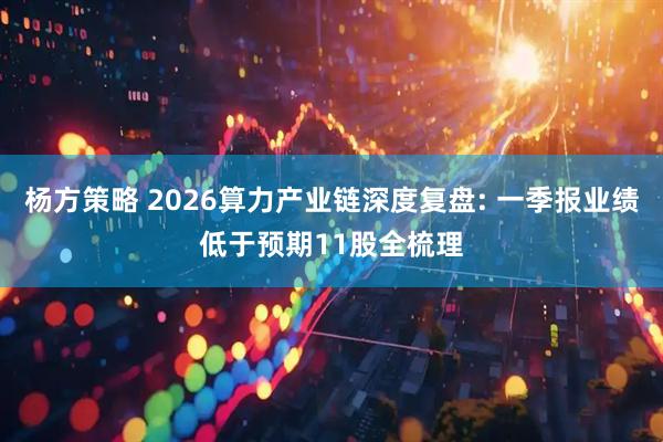 杨方策略 2026算力产业链深度复盘: 一季报业绩低于预期11股全梳理